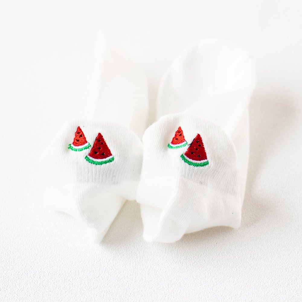 Watermelon Back Embroidered Socks - Picture 2 of 2